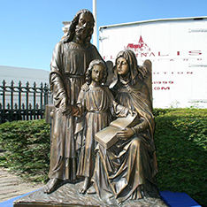 holy family statue for church garden decoration